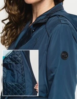 Parka Trench Bleu -Meilleur Vêtement Magasin image6 22hd2030058