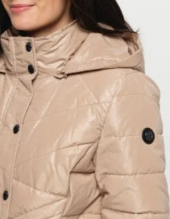 Doudoune Beige Imprimé -Meilleur Vêtement Magasin image6 22hd2673066