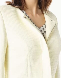 Veste Gaufrée Jaune Pâle -Meilleur Vêtement Magasin image7 18ea2504092