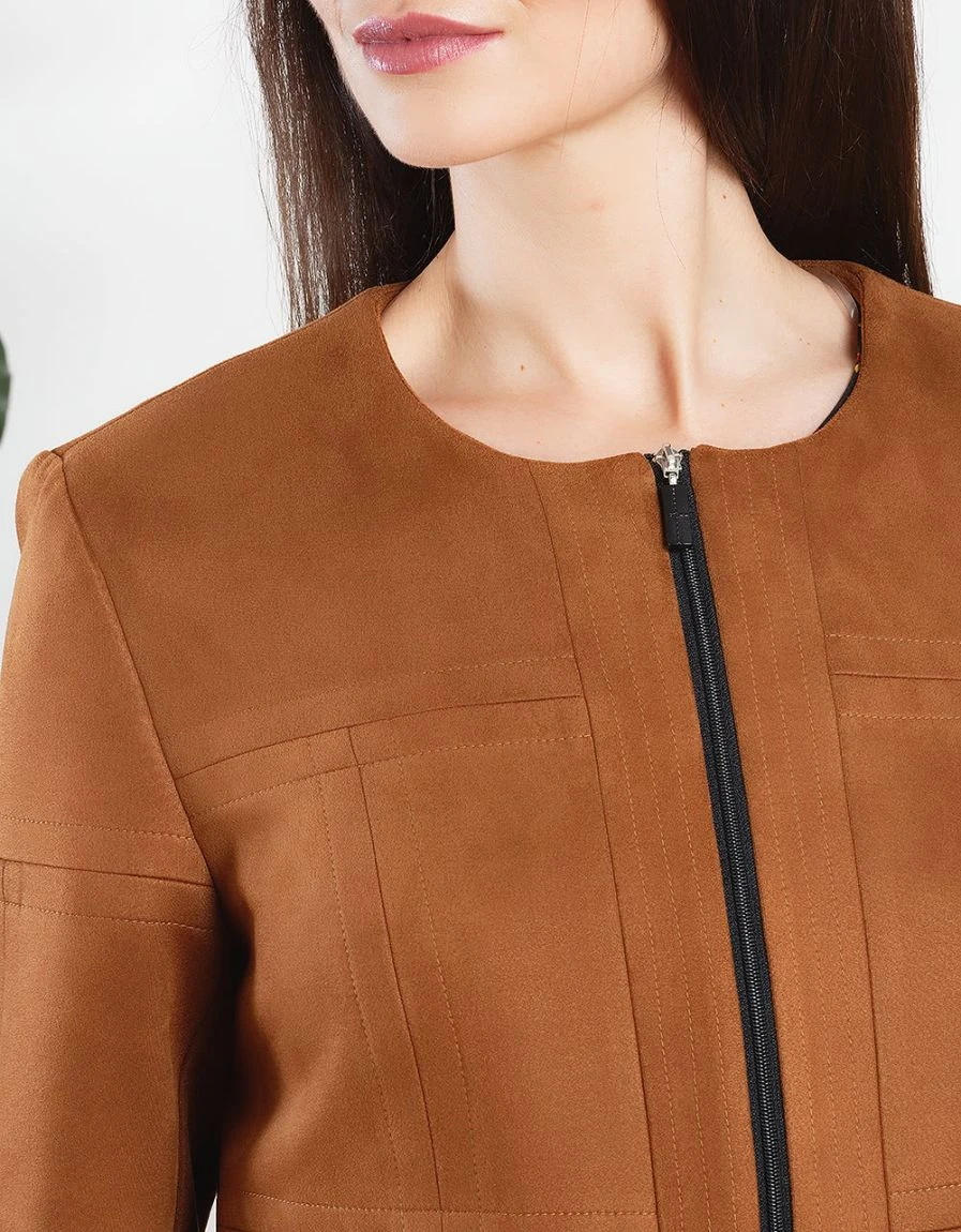 Veste Camel En Suedine 8 Veste Camel En Suedine – Image 6