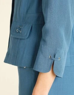 Veste Tailleur Chic Bleue -Meilleur Vêtement Magasin image7 21ec2718086