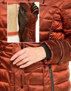 Doudoune Rouille Brillant -Meilleur Vêtement Magasin image7 21hc4382012