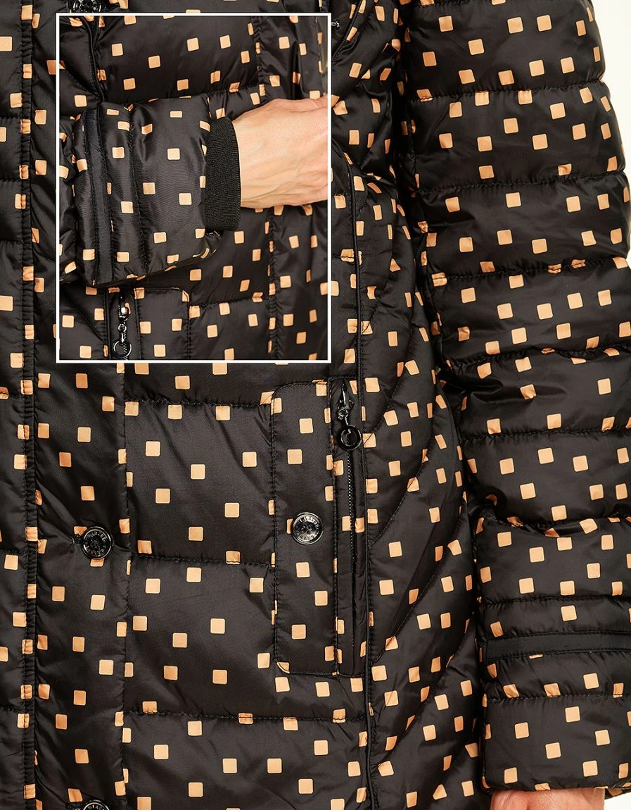 Doudoune Noire Imprimée 9 Doudoune Noire Imprimée – Image 7