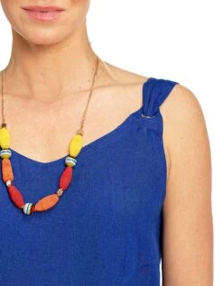 Top Bleu Dur 100% Lin -Meilleur Vêtement Magasin image7 22ed0805085