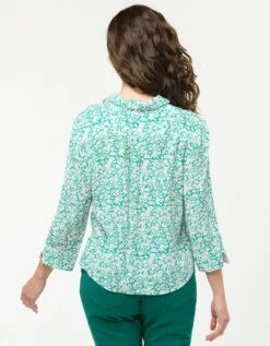 Chemisier Vert Fleuri -Meilleur Vêtement Magasin image7 23ed4253050
