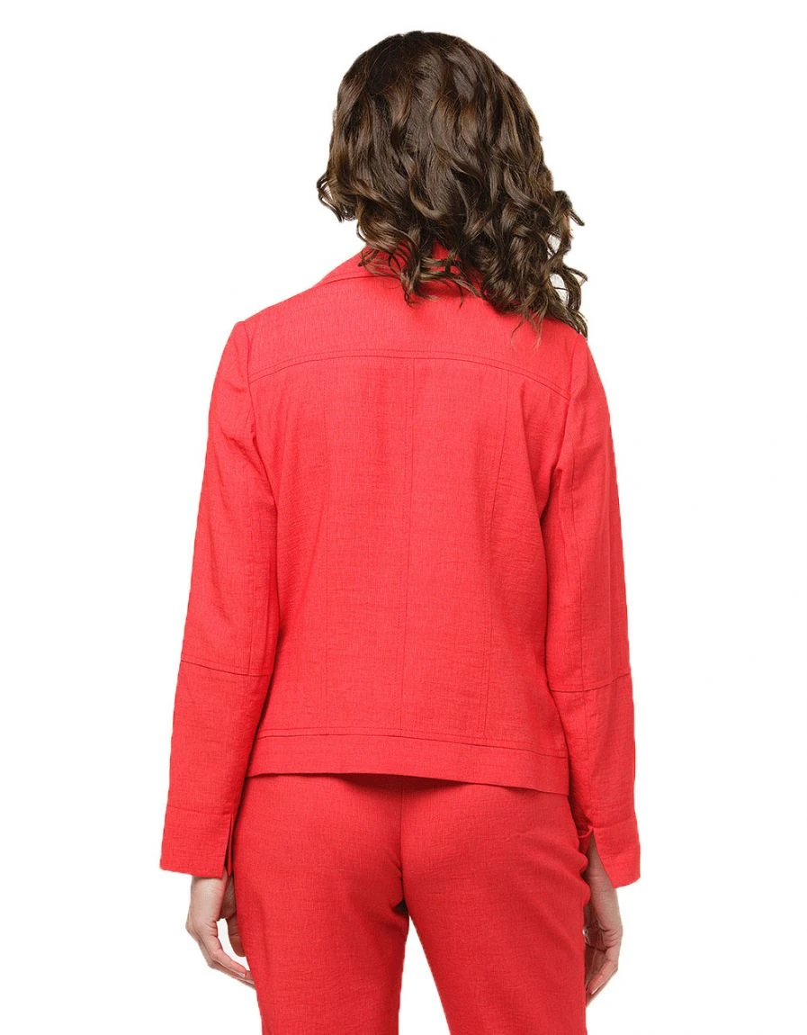 Veste Rouge Col à Revers 9 Veste Rouge Col à Revers – Image 7