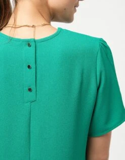 Robe Chic Crêpe Vert -Meilleur Vêtement Magasin image7 23ed4581050