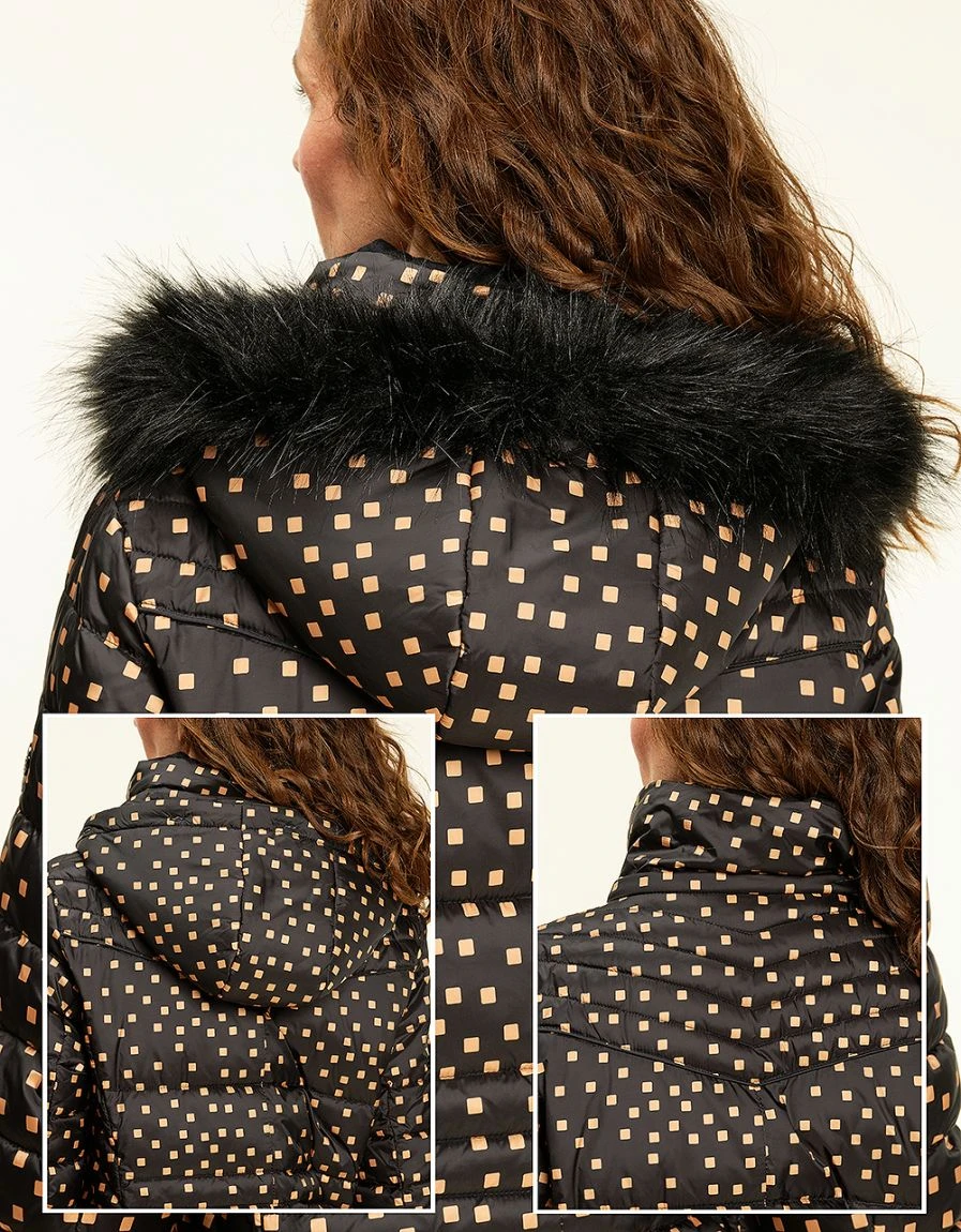 Doudoune Noire Imprimée 10 Doudoune Noire Imprimée – Image 8