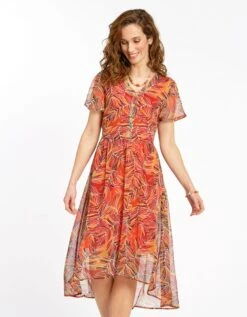 Robe En Voile Marron -Meilleur Vêtement Magasin image8 22ed0207022