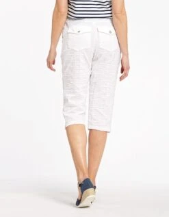 Pantacourt Blanc Léger -Meilleur Vêtement Magasin image8 22ed0470015