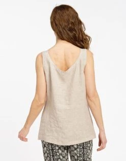 Top 100% Lin Beige 11 Top 100% Lin Beige -Meilleur Vêtement Magasin image8 22ed0708066