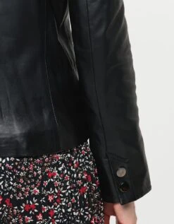 Veste 100% Cuir Noir 17 Veste 100% Cuir Noir -Meilleur Vêtement Magasin image8 22hd2236020